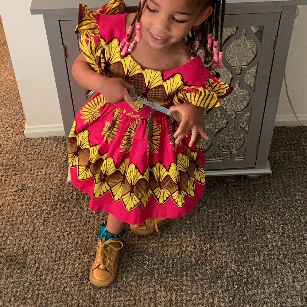African Ankara Wax Print Dress by Machere